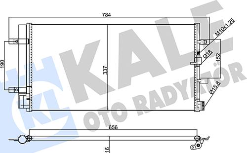 KALE OTO RADYATÖR 357770 - Конденсатор кондиционера autosila-amz.com