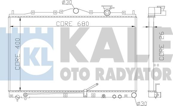 KALE OTO RADYATÖR 369400 - Радиатор, охлаждение двигателя autosila-amz.com