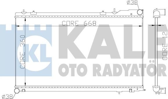 KALE OTO RADYATÖR 364900 - Радиатор, охлаждение двигателя autosila-amz.com
