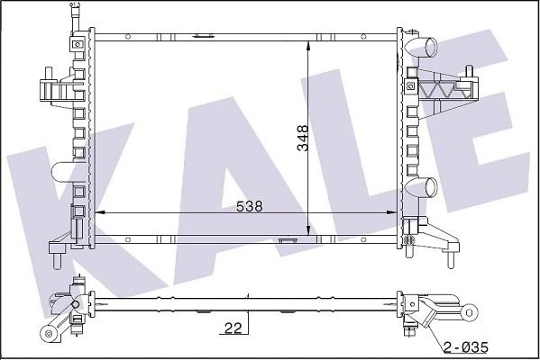 KALE OTO RADYATÖR 364300 - Радиатор, охлаждение двигателя autosila-amz.com