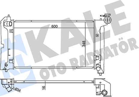 KALE OTO RADYATÖR 366200 - Радиатор, охлаждение двигателя autosila-amz.com