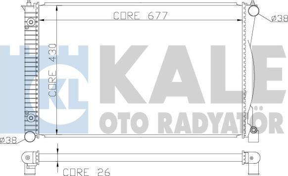 KALE OTO RADYATÖR 367500 - Радиатор, охлаждение двигателя autosila-amz.com