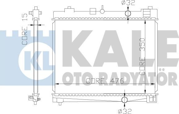 KALE OTO RADYATÖR 367000 - Радиатор, охлаждение двигателя autosila-amz.com