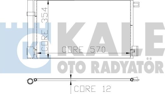 KALE OTO RADYATÖR 310300 - Конденсатор кондиционера autosila-amz.com