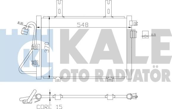 KALE OTO RADYATÖR 389400 - Конденсатор кондиционера autosila-amz.com