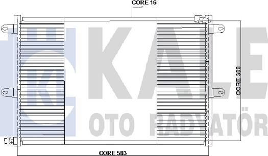 KALE OTO RADYATÖR 384600 - Конденсатор кондиционера autosila-amz.com