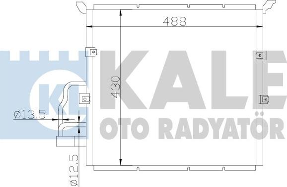 KALE OTO RADYATÖR 385100 - Конденсатор кондиционера autosila-amz.com