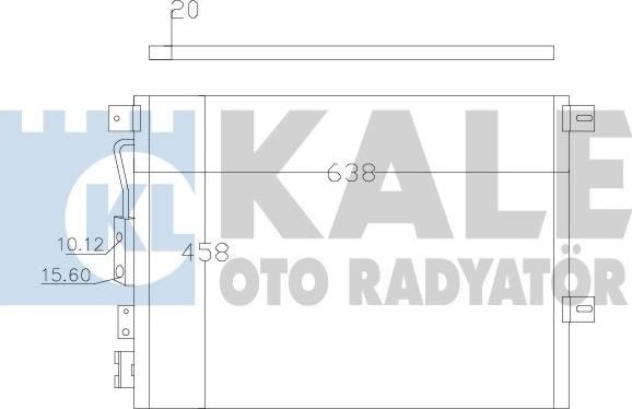 KALE OTO RADYATÖR 385800 - Конденсатор кондиционера autosila-amz.com