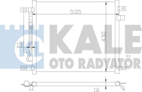 KALE OTO RADYATÖR 385200 - Конденсатор кондиционера autosila-amz.com