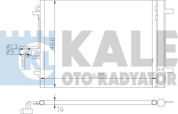 KALE OTO RADYATÖR 386200 - Конденсатор кондиционера autosila-amz.com