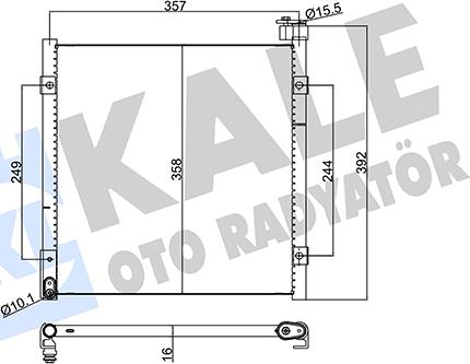 KALE OTO RADYATÖR 386700 - Конденсатор кондиционера autosila-amz.com