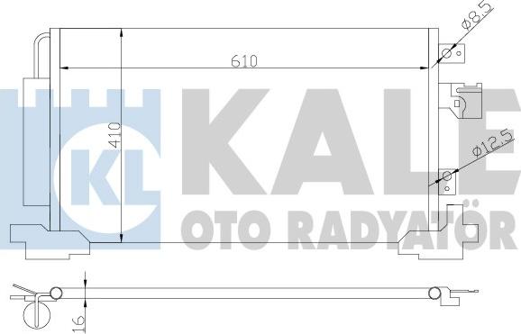 KALE OTO RADYATÖR 381700 - Конденсатор кондиционера autosila-amz.com