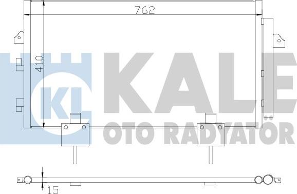 KALE OTO RADYATÖR 383400 - Конденсатор кондиционера autosila-amz.com