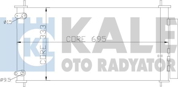 KALE OTO RADYATÖR 383200 - Конденсатор кондиционера autosila-amz.com