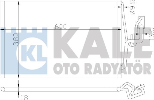 KALE OTO RADYATÖR 382000 - Конденсатор кондиционера autosila-amz.com