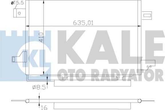 KALE OTO RADYATÖR 387900 - Конденсатор кондиционера autosila-amz.com