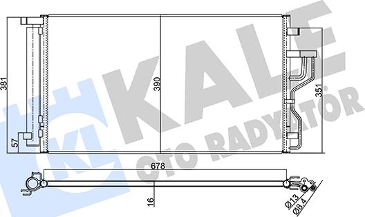 KALE OTO RADYATÖR 379600 - Конденсатор кондиционера autosila-amz.com