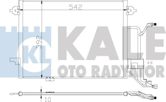 KALE OTO RADYATÖR 375500 - Конденсатор кондиционера autosila-amz.com