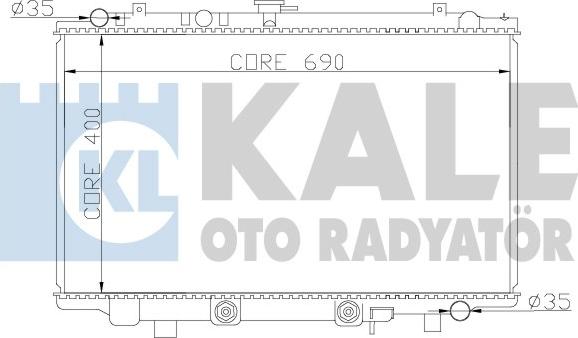 KALE OTO RADYATÖR 370500 - Радиатор, охлаждение двигателя autosila-amz.com