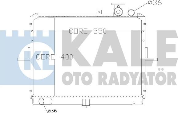 KALE OTO RADYATÖR 370000 - Радиатор, охлаждение двигателя autosila-amz.com