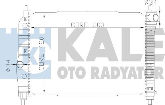 KALE OTO RADYATÖR 372300 - Радиатор, охлаждение двигателя autosila-amz.com