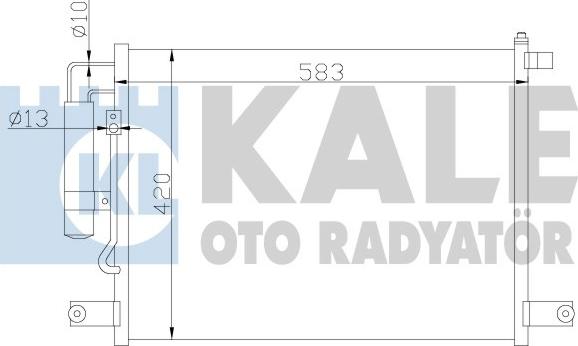 KALE OTO RADYATÖR 377000 - Конденсатор кондиционера autosila-amz.com