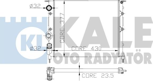 KALE OTO RADYATÖR 246300 - Радиатор, охлаждение двигателя autosila-amz.com