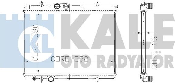 KALE OTO RADYATÖR 215999 - Радиатор, охлаждение двигателя autosila-amz.com