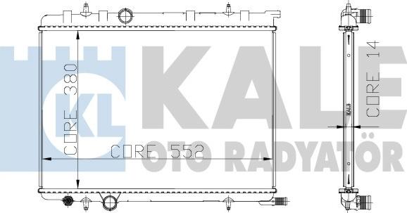 KALE OTO RADYATÖR 216999 - Радиатор, охлаждение двигателя autosila-amz.com