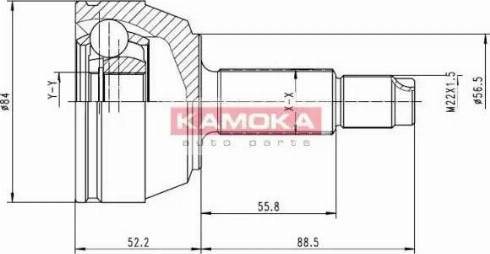 Kamoka 6514 - Шарнирный комплект, ШРУС, приводной вал autosila-amz.com