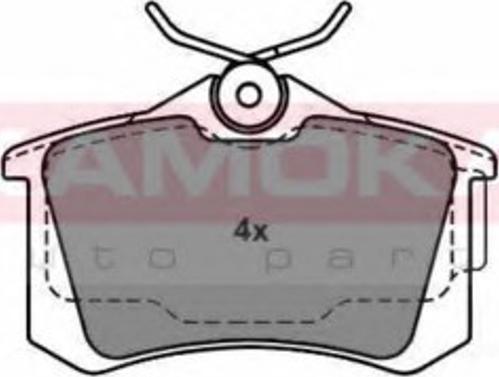 Kamoka 1012166 - Тормозные колодки, дисковые, комплект autosila-amz.com