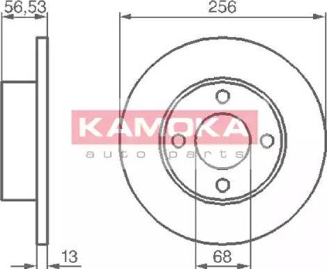 Kamoka 103636 - Тормозной диск autosila-amz.com