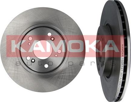 Kamoka 1031127 - Тормозной диск autosila-amz.com