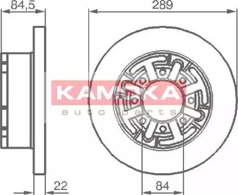 Kamoka 103281 - Тормозной диск autosila-amz.com