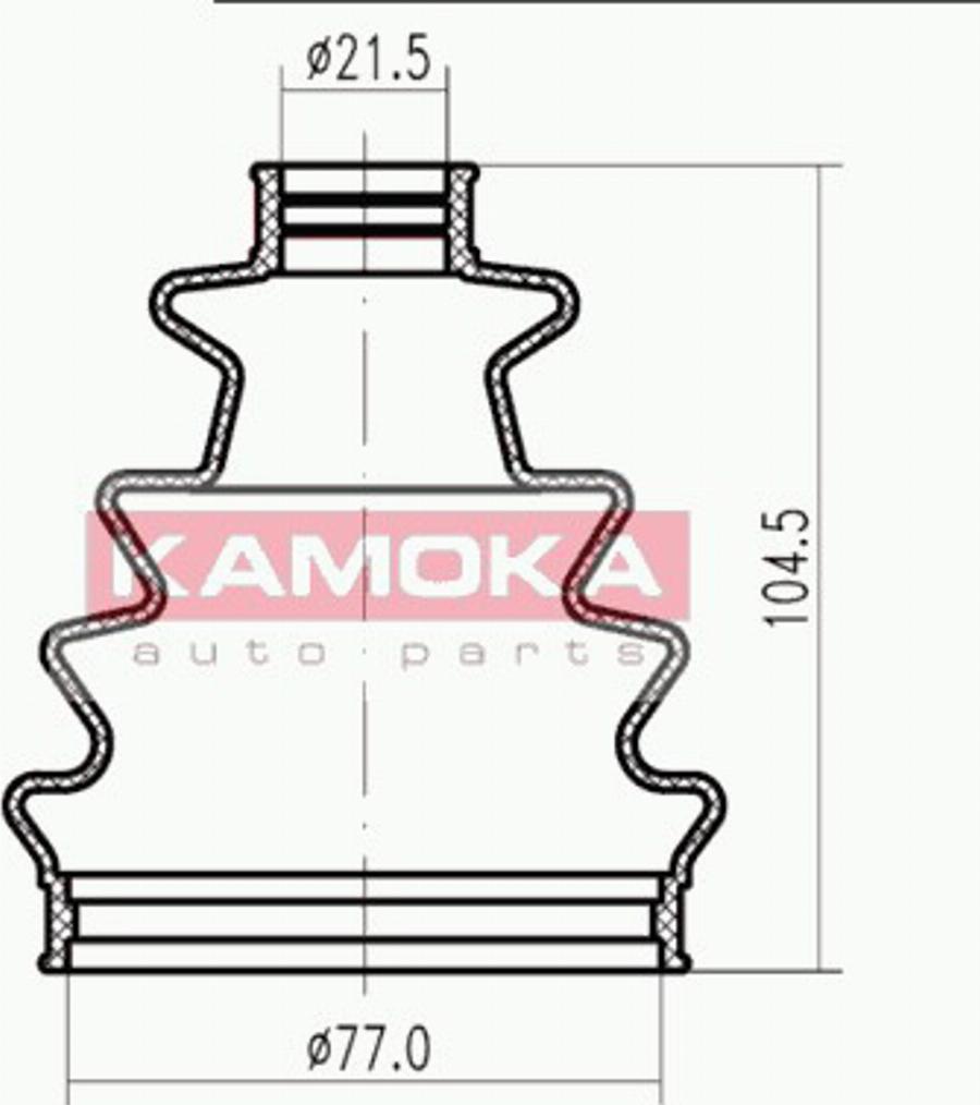 Kamoka 1146514 - Пыльник, приводной вал autosila-amz.com