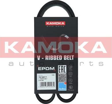 Kamoka 7016011 - Поликлиновой ремень autosila-amz.com