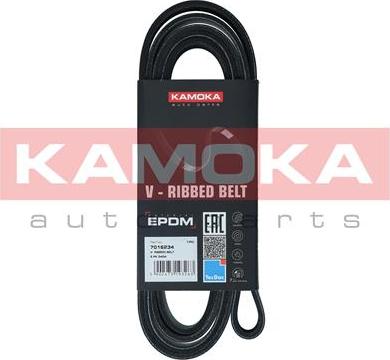 Kamoka 7016234 - Поликлиновой ремень autosila-amz.com