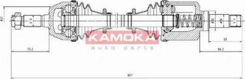 Kamoka CT1138952 - Приводной вал autosila-amz.com