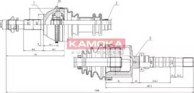 Kamoka CT1138914 - Приводной вал autosila-amz.com