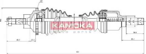 Kamoka CT1138936A - Приводной вал autosila-amz.com