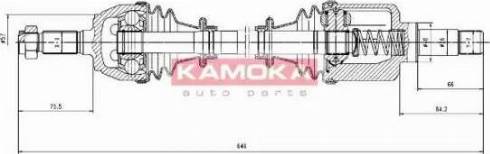 Kamoka CT1138933 - Приводной вал autosila-amz.com