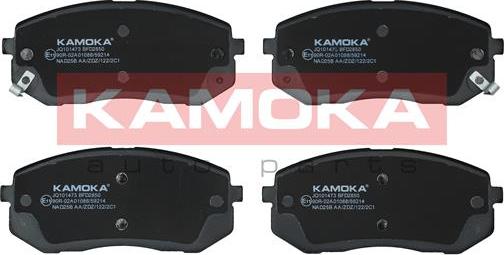 Kamoka JQ101473 - Тормозные колодки, дисковые, комплект autosila-amz.com