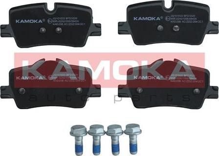 Kamoka JQ101033 - Тормозные колодки, дисковые, комплект autosila-amz.com