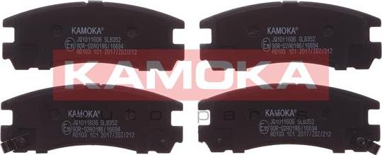 Kamoka JQ1011606 - Тормозные колодки, дисковые, комплект autosila-amz.com
