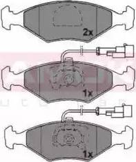 Kamoka JQ1011824 - Тормозные колодки, дисковые, комплект autosila-amz.com