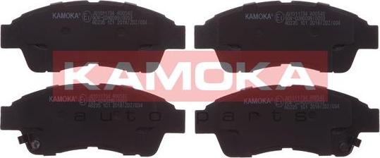 Kamoka JQ1011734 - Тормозные колодки, дисковые, комплект autosila-amz.com