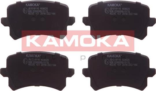 Kamoka JQ1018116 - Комплект тормозных колодок, дисковый тормоз autosila-amz.com