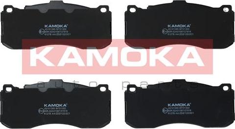 Kamoka JQ101395 - Тормозные колодки, дисковые, комплект autosila-amz.com