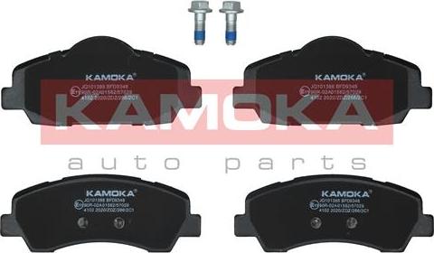 Kamoka JQ101386 - Тормозные колодки, дисковые, комплект autosila-amz.com