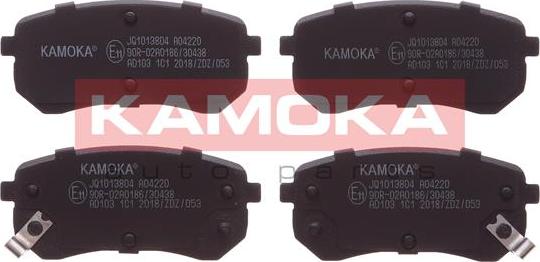 Kamoka JQ1013804 - Тормозные колодки, дисковые, комплект autosila-amz.com